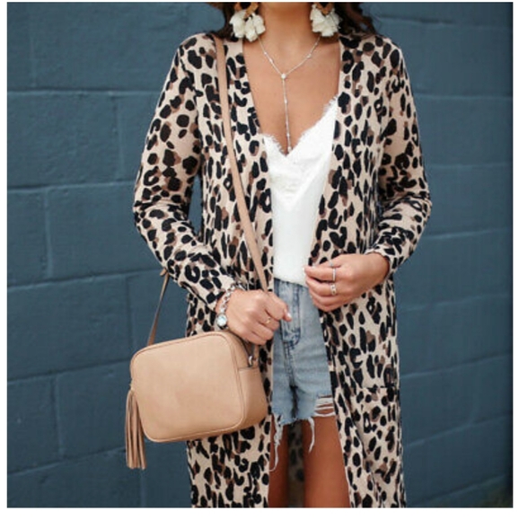 NWT "🥰HOST PICK🥰 STYLE ICON" LEOPARD KIMONO - Picture 3 of 8